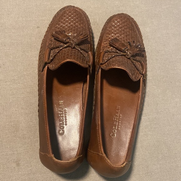 Vintage Cole Haan Country Basket Weave Tassled Loafers - Picture 9 of 10
